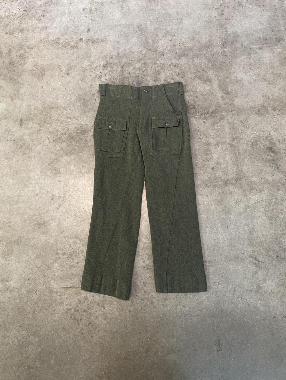 Vintage 70s Filson Green Woll Front Pocket Pants